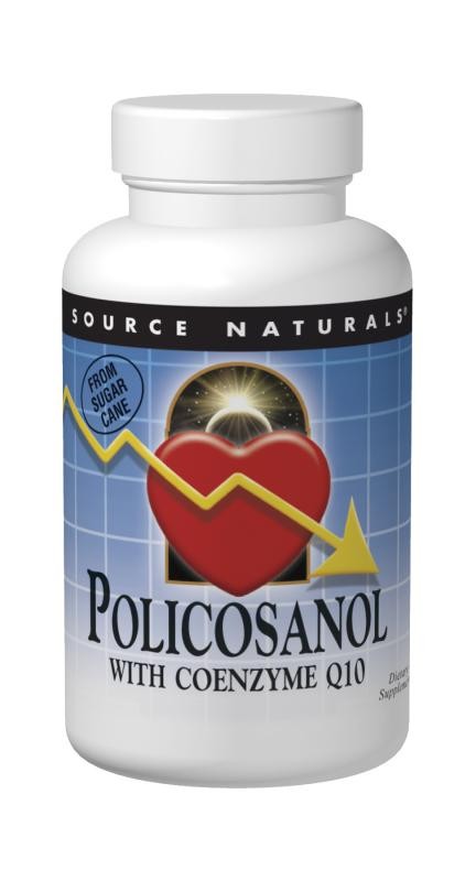 Source Naturals, Policosanol with Coenzyme Q10, 10 mg, 60 Tablets