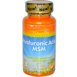 Thompson Hyaluronic Acid-MSM 30 Enteric Coated Capsules