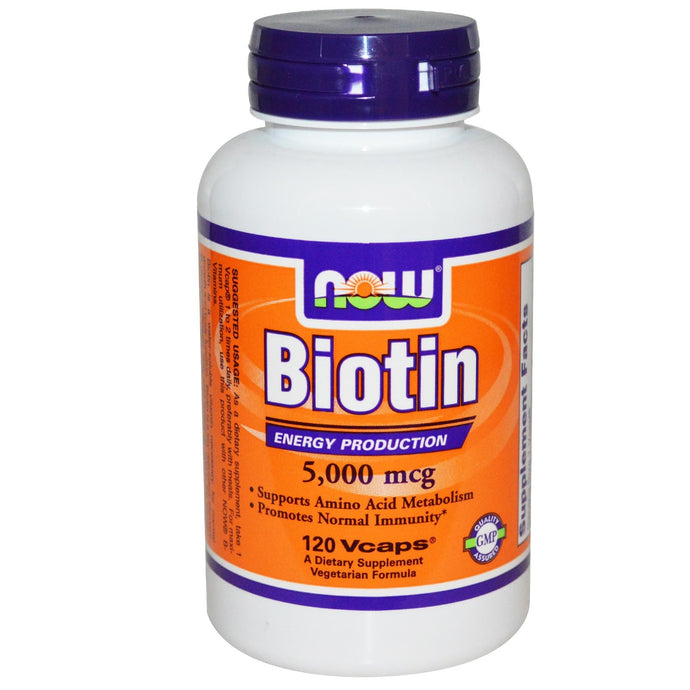 Now Foods, Biotin, 5000 mcg, 120 Vcaps ... VOLUME DISCOUNT