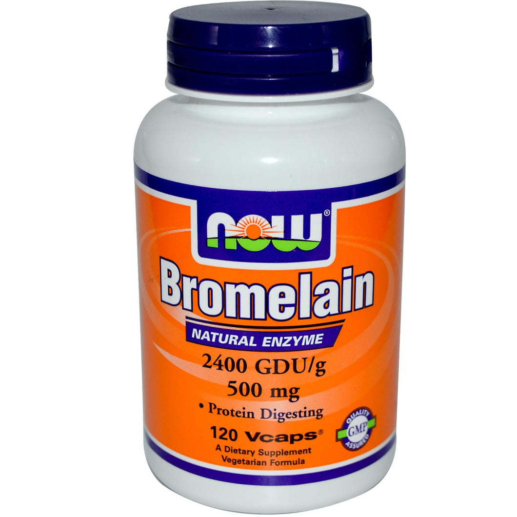 Now Foods, Bromelain, 500 mg, 120 Vcaps