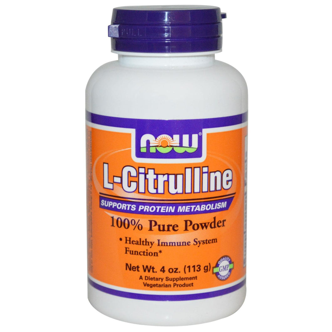 Now Foods, L-Citrulline, 100 % Pure Powder 113 g, 4 oz
