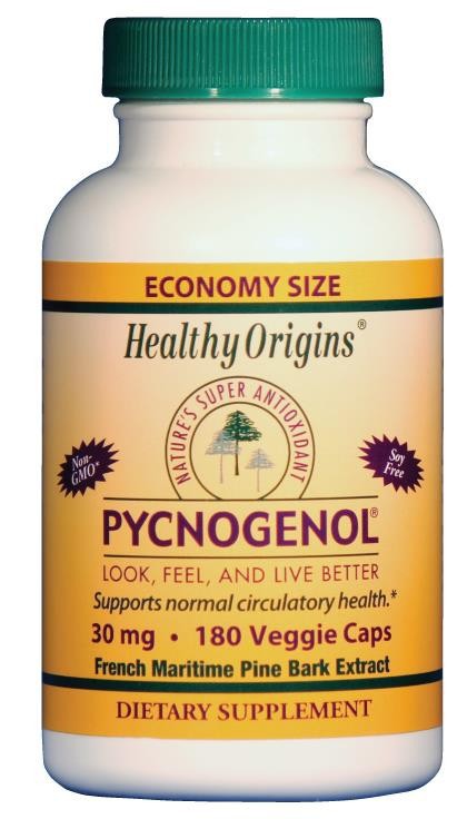 Healthy Origins Pycnogenol 30mg 180 VCaps - Economy Size