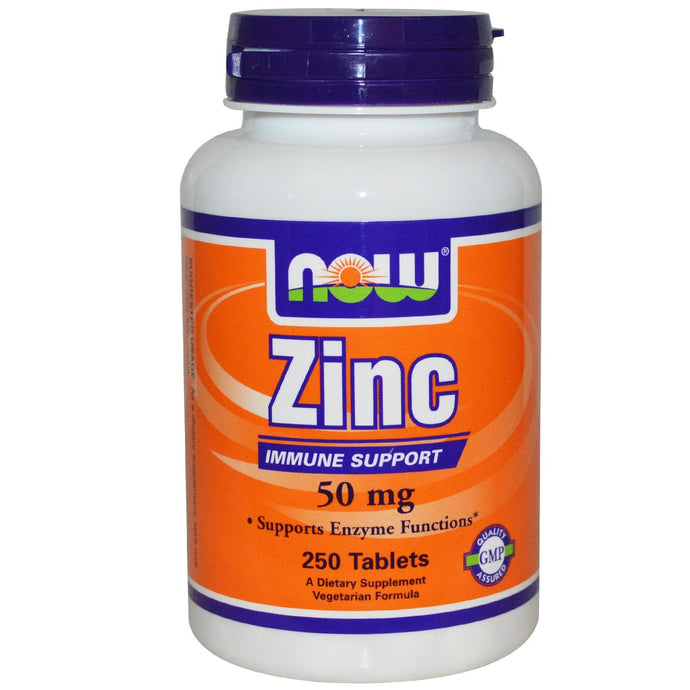 Now Foods Zinc 50mg 250 Tablets