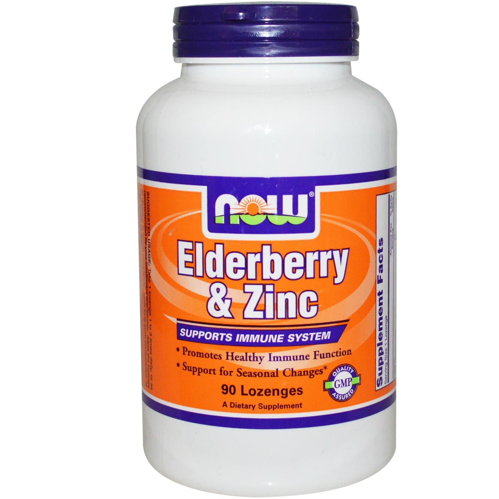 Now Foods, Elderberry & Zinc, 90 Lozenges ... VOLUME DISCOUNT
