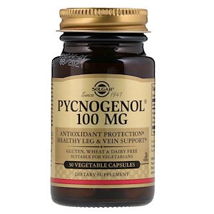 Solgar Pycnogenol 100mg 30 Vegetable Capsules