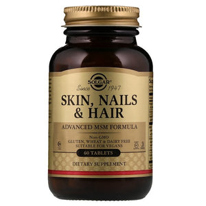 Solgar Skin Nails & Hair Advanced MSM Formula 60 Tablets