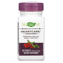 Load image into Gallery viewer, Nature&#39;s Way, HeartCare, Hawthorn, 80 mg, 120 Tablets