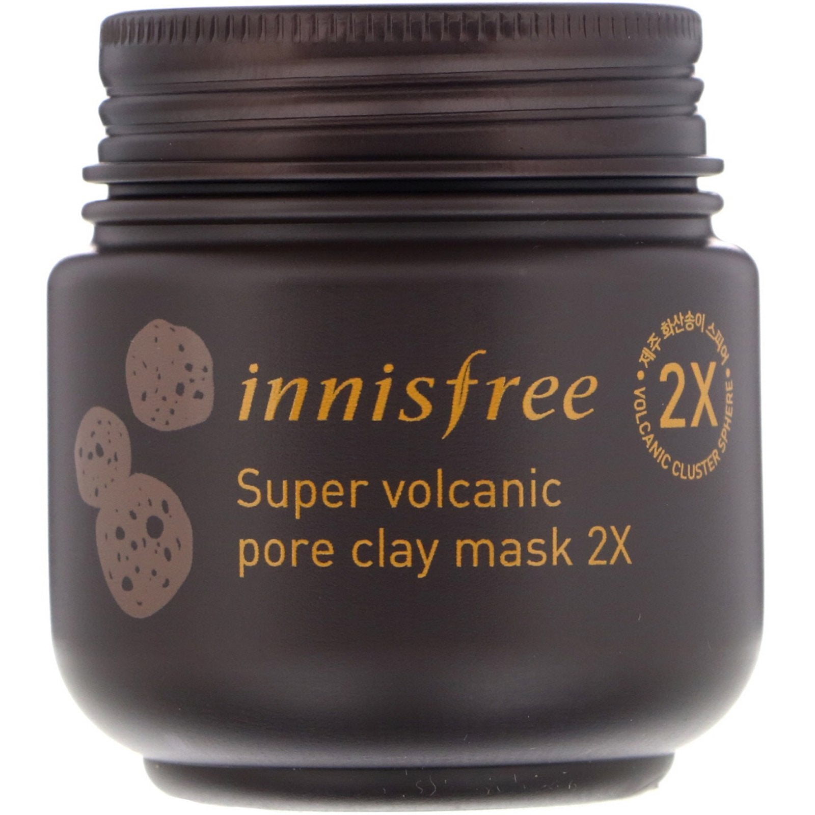 Innisfree Super Volcanic Pore Clay Mask 2X 3.38 oz (100ml)