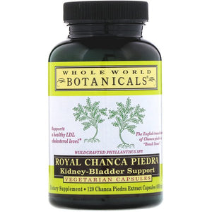 Whole World Botanicals Royal Chanca Piedra Kidney-Bladder Support 400mg 120 Vegetarian Capsules