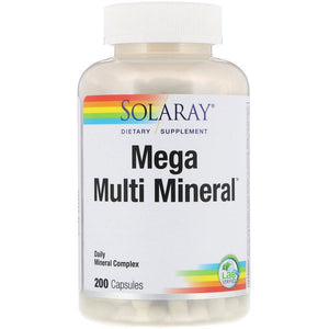 Solaray Mega Multi Mineral 200 Capsules