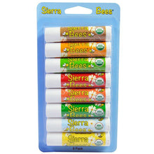 Load image into Gallery viewer, Sierra Bees Organic Lip Balms Combo Pack 8 Pack .15 oz (4.25g) Each