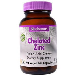 Bluebonnet Nutrition Chelated Zinc 90 Vegetable Capsules