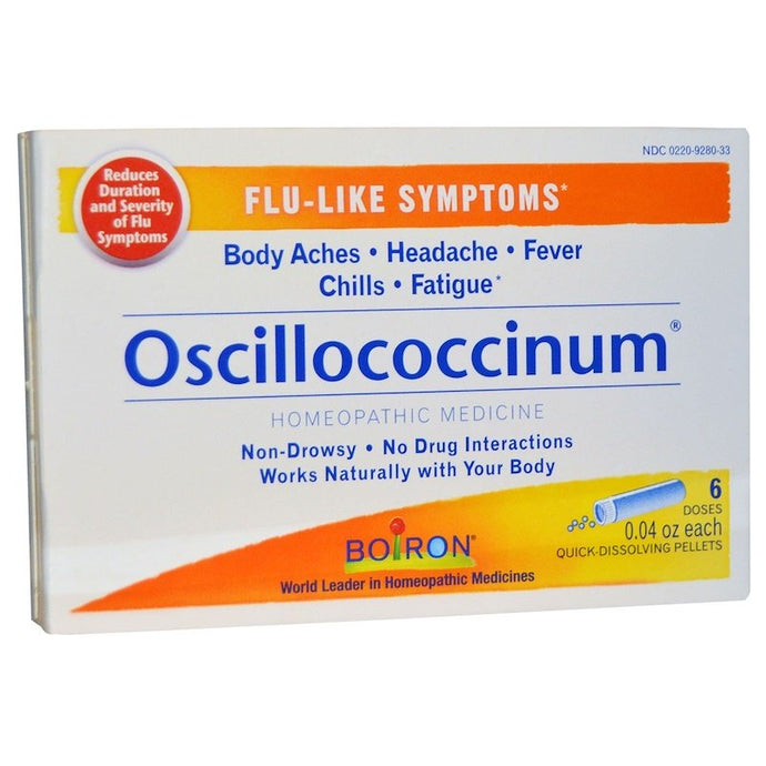 Boiron, Oscillococcinum, Flu-Like Symptoms, 6 Doses, 0.04 oz Each