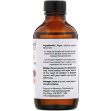 Load image into Gallery viewer, Majestic Pure 100% Pure &amp; Natural Moroccan Argan Oil 4 fl oz (118ml)