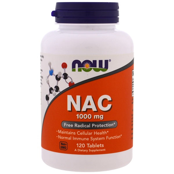 Now Foods NAC N-Acetyl Cysteine 1000 mg 120 Tablets