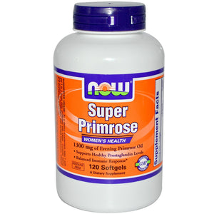 Now Foods, Super Primrose, Evening Primrose Oil, 1300 mg, 120 Softgels