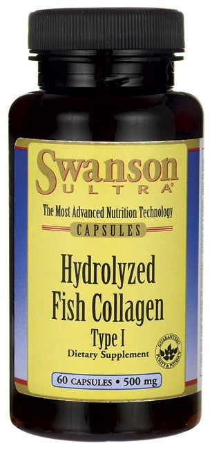 Swanson Ultra, Hydrolyzed Fish Collagen, Type 1, 60 Capsules
