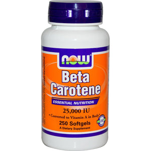 Now Foods, Natural Beta Carotene, 25000 IU, 90 Softgels
