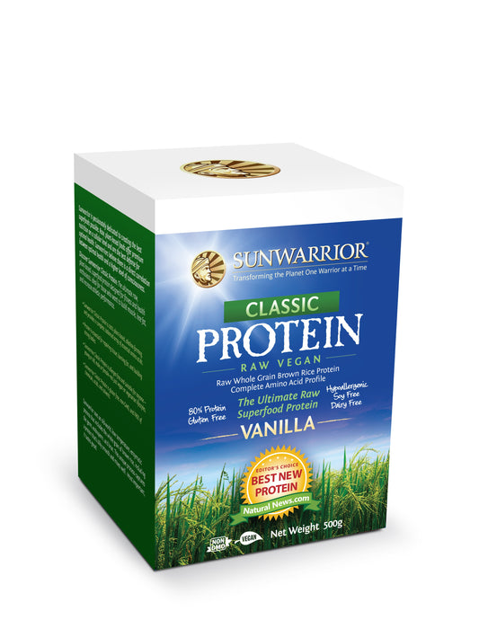 SunWarrior Rice Protein Vanilla 500g 1.1 lbs - Protein Supplement