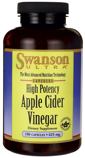 Swanson Ultra, High Potency, Apple Cider Vinegar, 625 mg, 180 Capsules