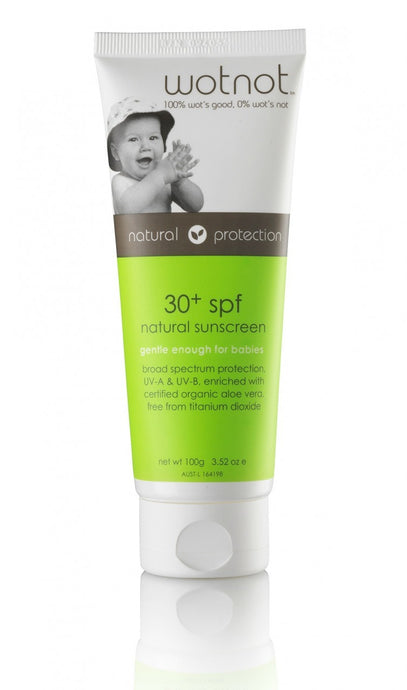 Wotnot, Natural Sunscreen, Baby Sunscreen, SPF 30 +, 100 g