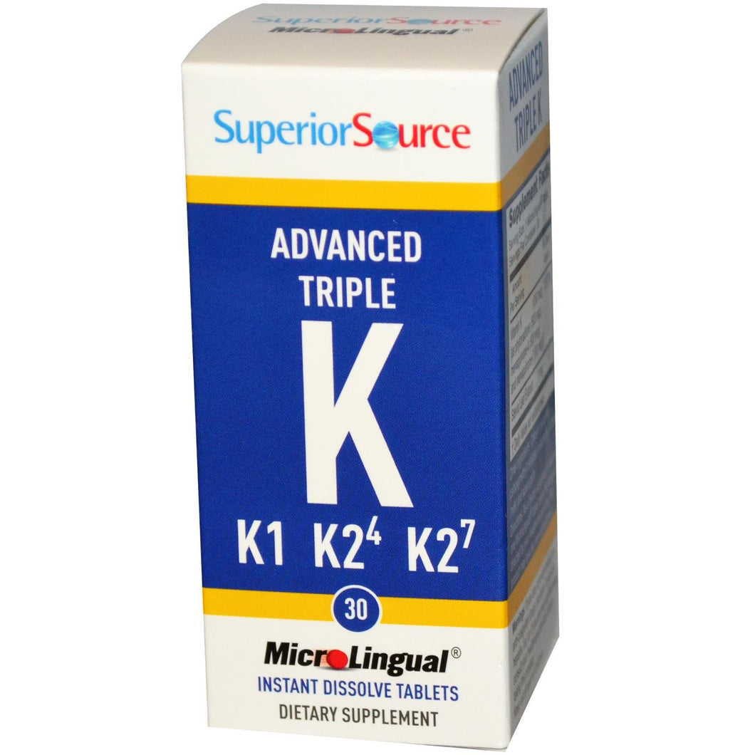 Superior Source, Advanced K, 30 MicroLingual Instant Dissolve Tablets