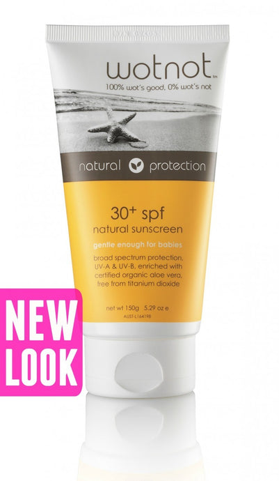 Wotnot Natural Sunscreen SPF 30 +150g