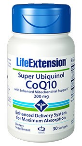 Life Extension Super Ubiquinol CoQ10 200 mg 30 Softgels