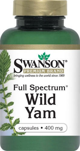 Swanson Premium, Full-Spectrum, Wild Yam, 400 mg, 60 Capsules