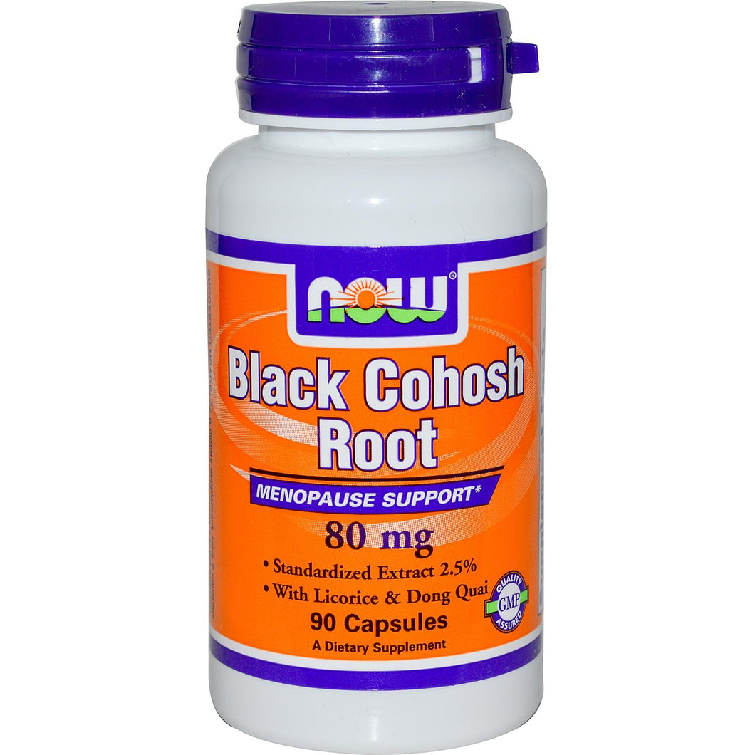 Now Foods, Black Cohosh Root, 80 mg, 90 Capsules