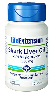 Life Extension, Norwegian Shark Liver Oil, 1000 mg, 30 Softgels