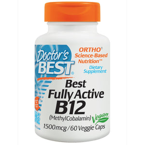 Doctor's Best Fully Active B12 1500mcg 60 Veggie Caps