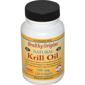 Healthy Origins Krill Oil Natural Vanilla Flavour 500mg 120 Soft Gels