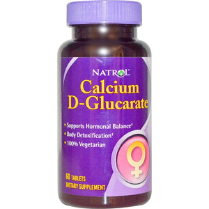 NATROL Calcium D-Glucarate 200mg 60 Vegetable Capsules