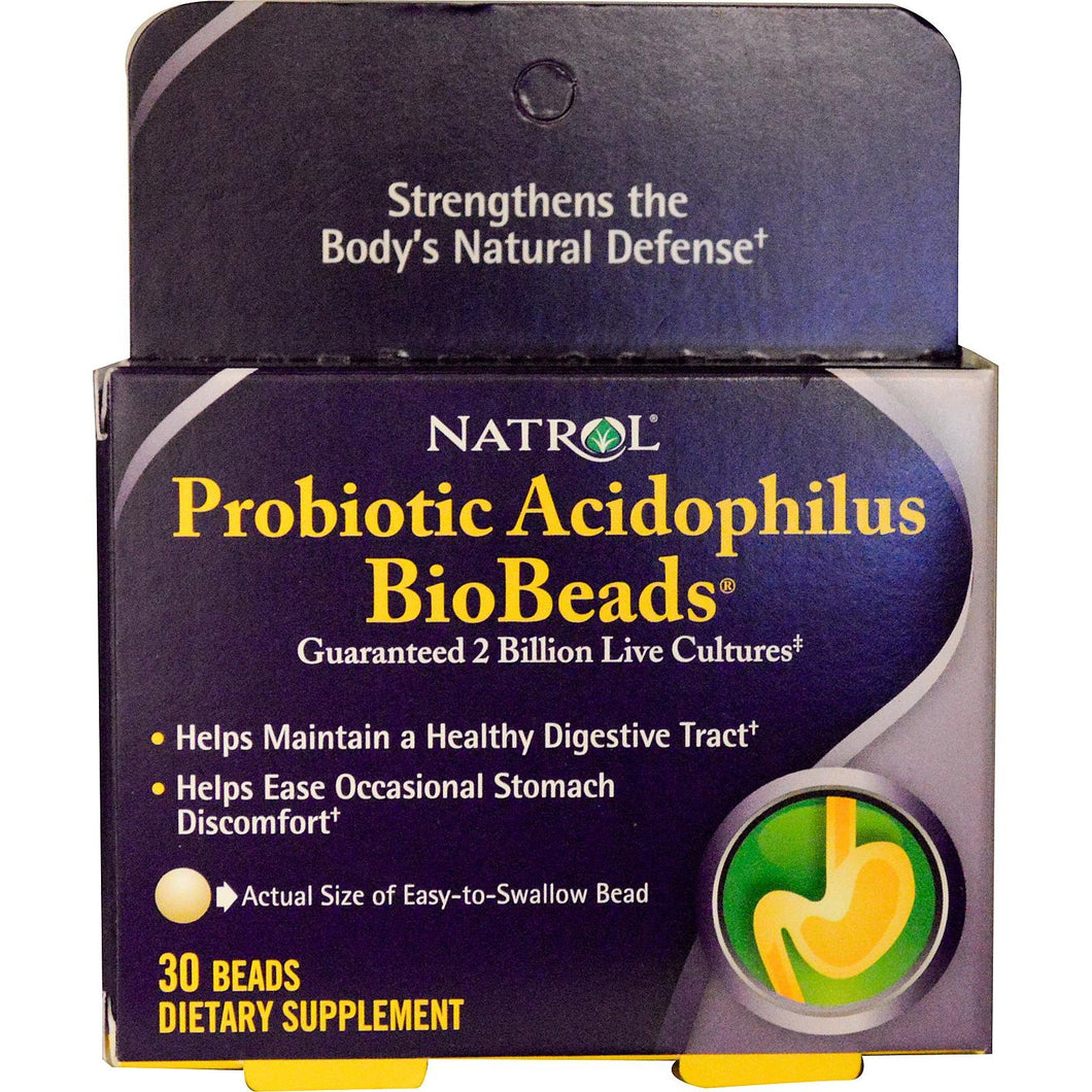 Natrol, Probiotic Acidophilus BioBeads, 30 Beads