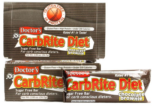 Universal Nutrition, Doctor's CarbRite, Diet Bars, Sugar - Free, Chocolate Brownie, 12 Bars, 56.7 g, 2 oz