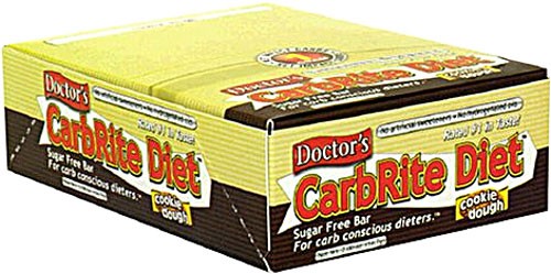 Universal Nutrition, Doctor's CarbRite Diet, Sugar-Free, Cookie Dough, 12 Bars, 56.7 g, 2 oz, Each