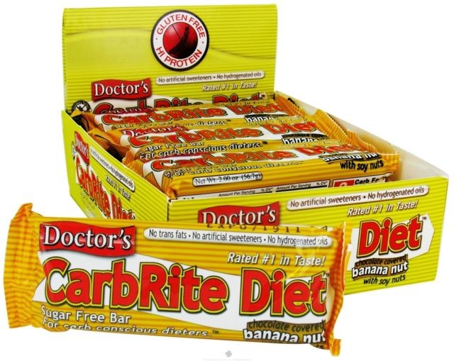 Universal Nutrition, Doctor's CarbRite Diet, Sugar Free, Chocolate Covered Banana Nut, 12 Bars, 56.7 g, 2 oz Each