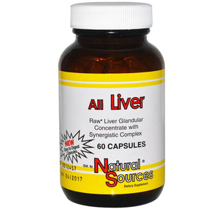 Natural Sources, All Liver Glandular, 60 Capsules