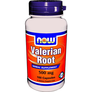 Valerian Now Foods 500mg 100 Capsules - Herbal Supplement
