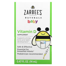 Load image into Gallery viewer, Zarbee&#39;s, Baby, Vitamin D, 0.47 fl oz (14 ml)