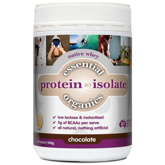 Phyto Therapy Essential Organics Native Whey Protein Isolate Chocolate 500g
