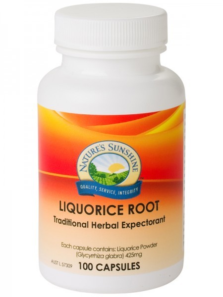 Nature's Sunshine, Liquorice Root, 396 mg, 100 Capsules