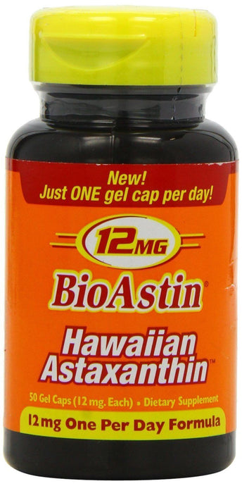 Nutrex BioAstin Hawaiin Astaxanthin 12mg 50 Gel Capsules