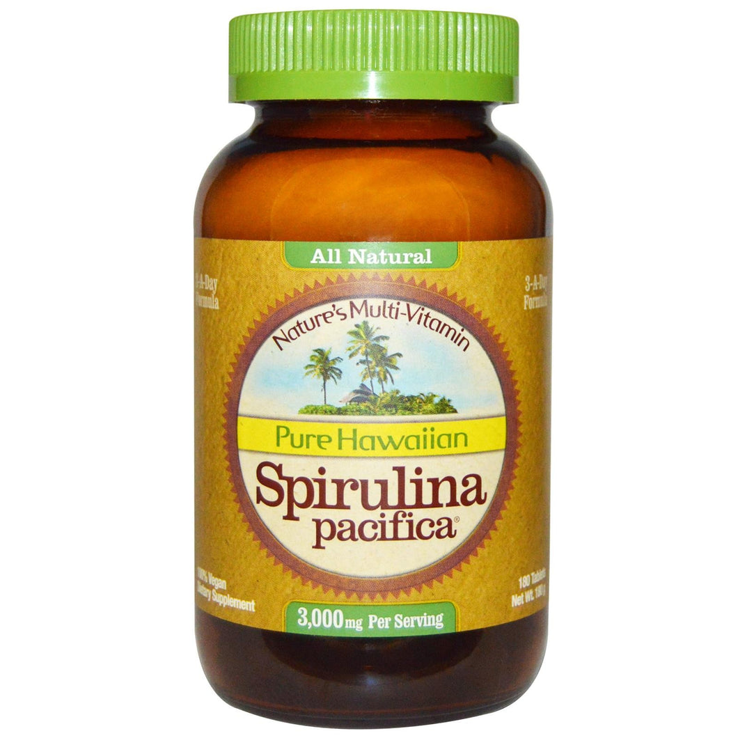 Nutrex Pure Hawaiian Spirulina Nature's Multi-Vitamin 180 Tablets