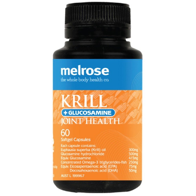 Melrose Krill + Glucosamine Joint Health 60 Softgels