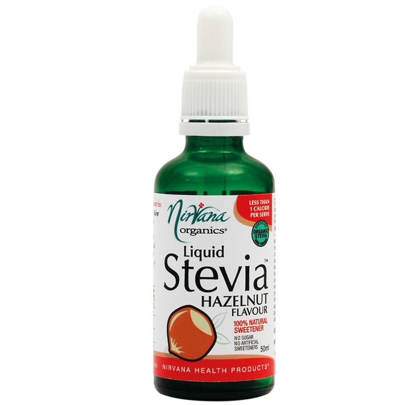 Nirvana Organics, Stevia, Liquid, Hazelnut, 50 ml