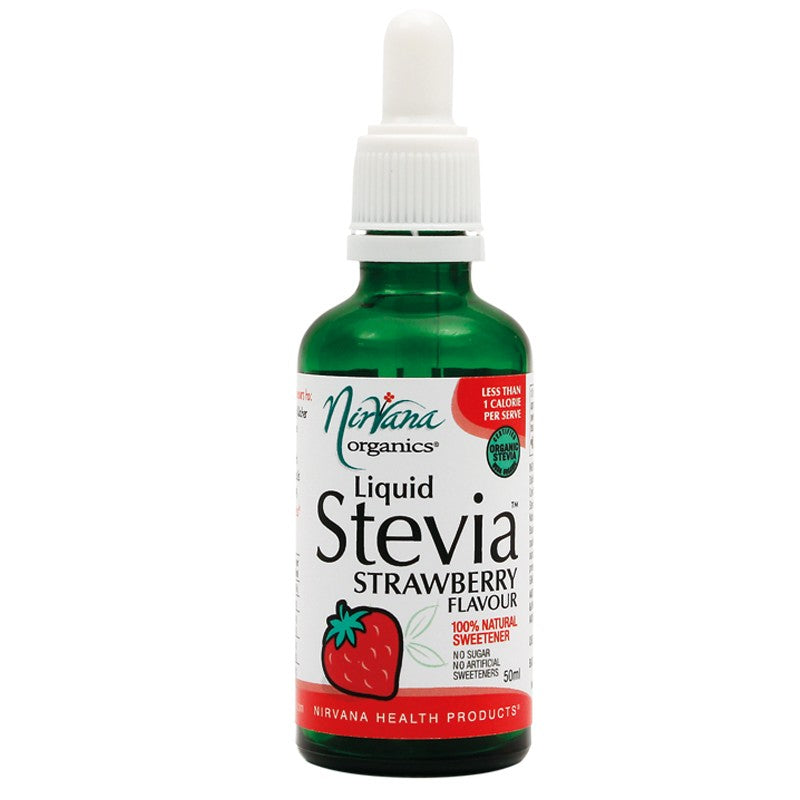 Nirvana Organics, Stevia, Liquid, Strawberry, 50 ml