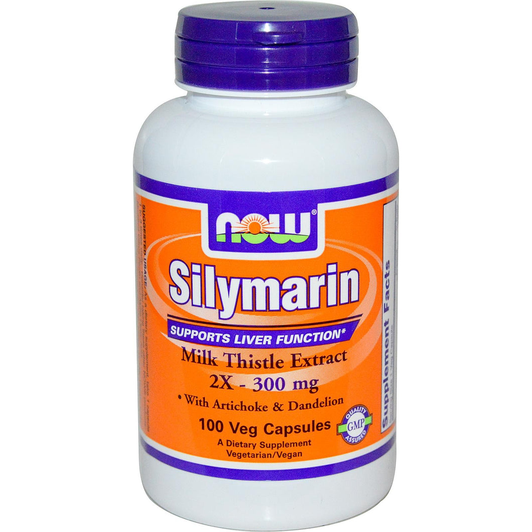 Now Foods, Silymarin, Milk Thistle Extract, 300 mg, 100 Veggie Capsules