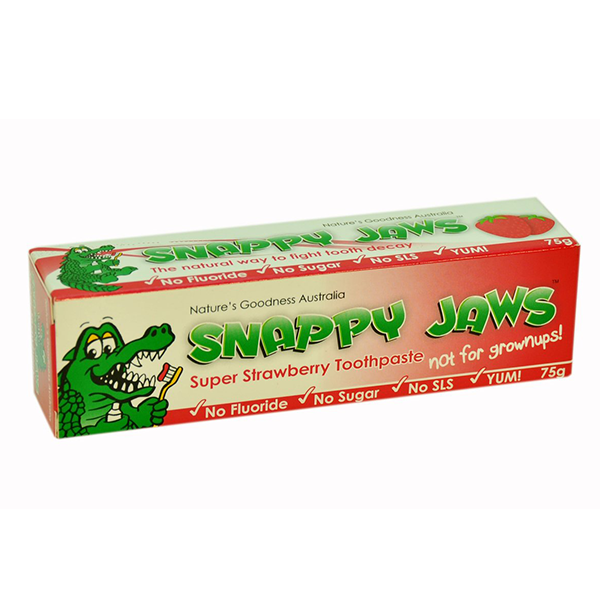 Nature's Goodness, Snappy Jaws Toothpaste, for Kids, Strawberry, 75 g